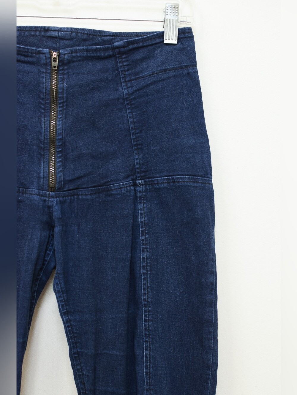 Prairie Underground Denim Zip Front Jeans Slim Fit Slouchy Size S Y2K Grunge - Picture 7 of 11